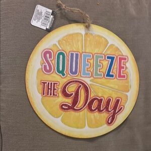 Squeeze the Day Lemon Wall Decor